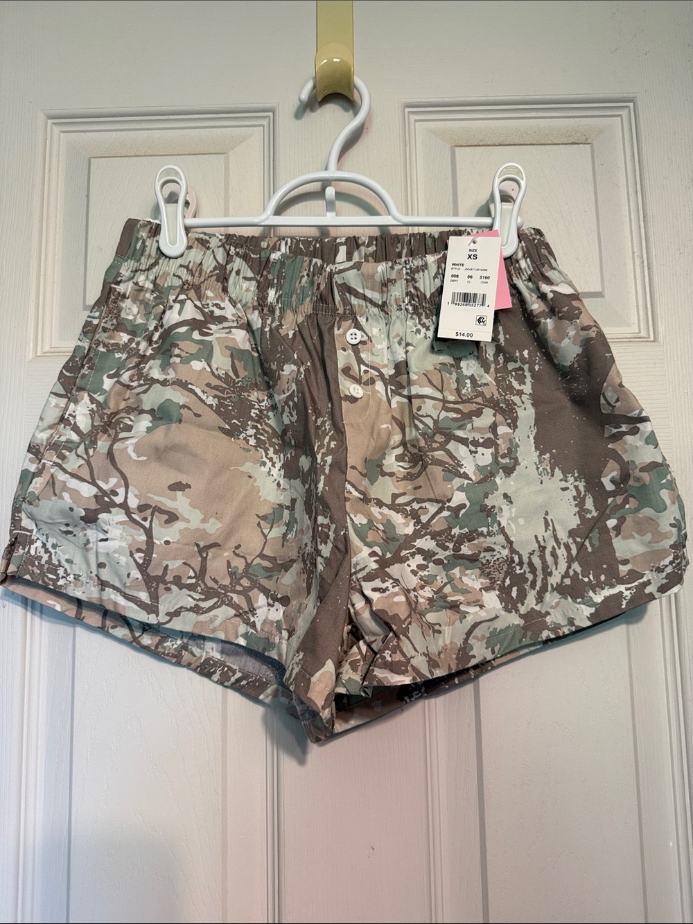 Zoe + Liv Neutral Camo Boxer Shorts